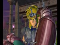 une photo d'Ã©cran de Saint Seiya - Le Sanctuaire sur Sony Playstation 2